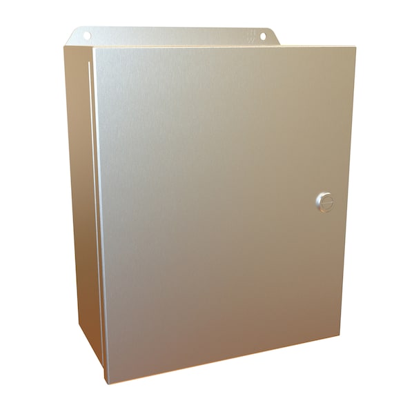 Hammond 1/4 Turn Latch Electrical Enclosures, 12 in H, 5 in D, 10 in W, NEMA 4X, 316 Stainless Steel EJ12105S16 - main